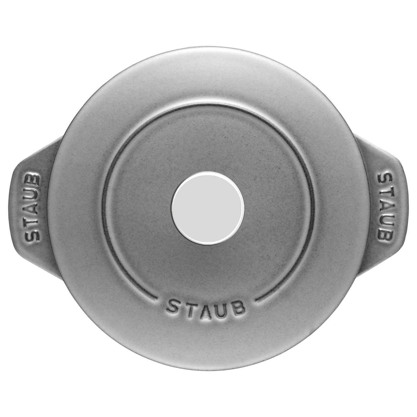 Staub Cast Iron Petite French Oven, Graphite Gray, 1.84 quarts