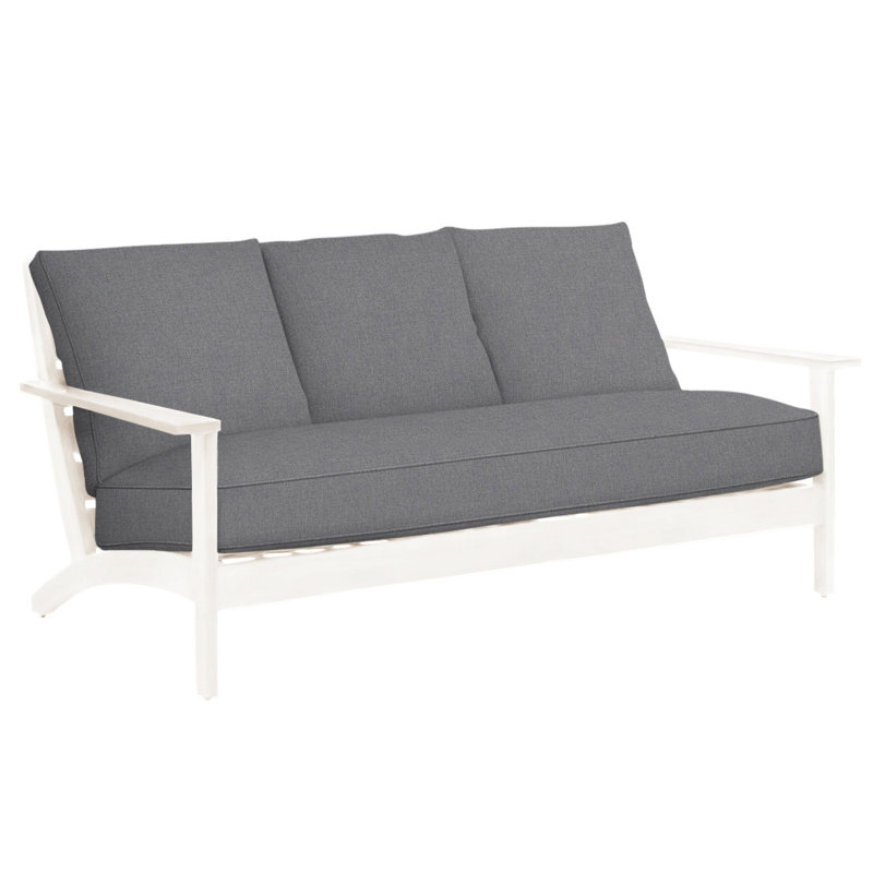 Canapé en aluminium Kennebunkport - Chêne, Welt + Standard Fill, Verona brume, Oak