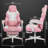 Adjustable Reclining Gaming Chair, Ergonomic Faux Leather Swiveling PC & Racing Computer Chair with Footrest and Lumbar Support-580077444