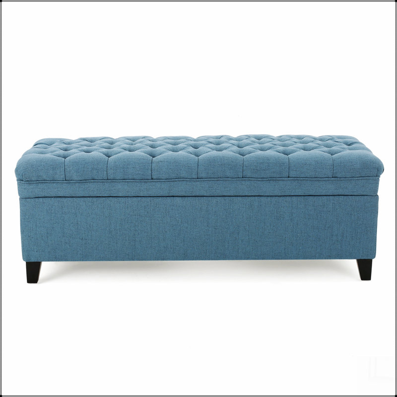 OTTOMAN DE RANGEMENT JULiana, Bleu
