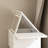 White Folding Vanity Dressing Table With Lighted Mirror & Storage Drawers