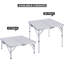 Table pliante 32 po avec poignée de transport pour l'intérieur et l'extérieur, blanc-1696194062