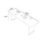 Bureau moderne et simple blanc-864596262