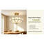 Abat-jour lustre rétro, abat-jour plafonnier encastré rétro 4 lumières, abat-jour luminaire suspendu doré pour couloir de chambre à manger de style campagnard
