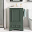 Meuble-lavabo moderne de 20 po avec lavabo en céramique - porte à fermeture en douceur, tablette ajustable en forme de U, support de tiroir et de porte à compartiments, structure en bois massif, conception compacte pour les petites salles de bain-1865413860
