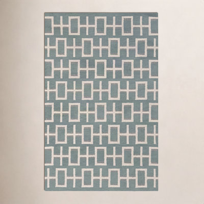 Elsey Hand-Tufted Geometric Wool Rug
