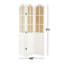 Cloison de séparation pliable à 3 panneaux en bois Bigham Beige