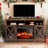 Jinora TV Stand For TVs Up To 70" With Electric Fireplace Included, Farmhouse TV Console & Entertainment Center-1201517102