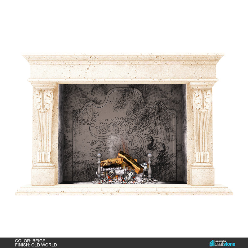 Venice Fireplace Surround, Old World Beige