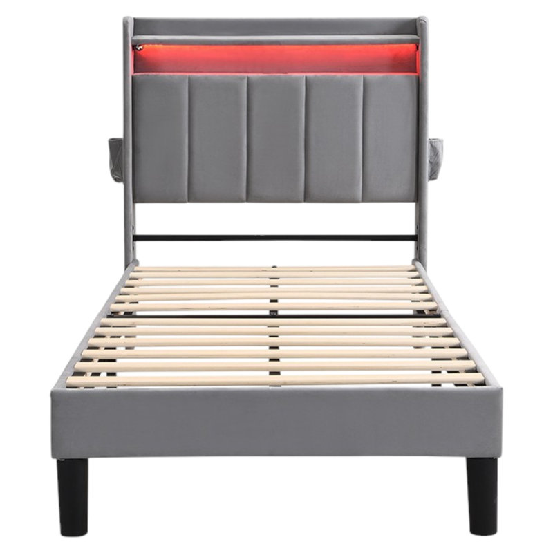 Debarata Upholstered Storage Bed, Single (3')