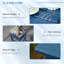 Table de billard bleue carrée - bout extérieur pour porche, balcon, capacité de 110 lb