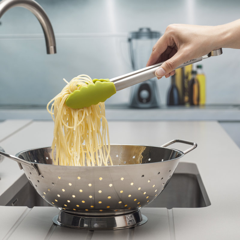 Zeal Kitchen Tong, 28.5cm L x 5.5cm W x 3cm D, Lime Green