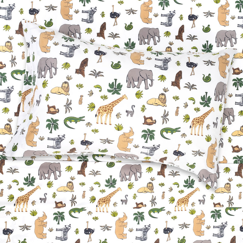 Draps en microfibre classiques pour enfants, Simple, Animaux sauvages