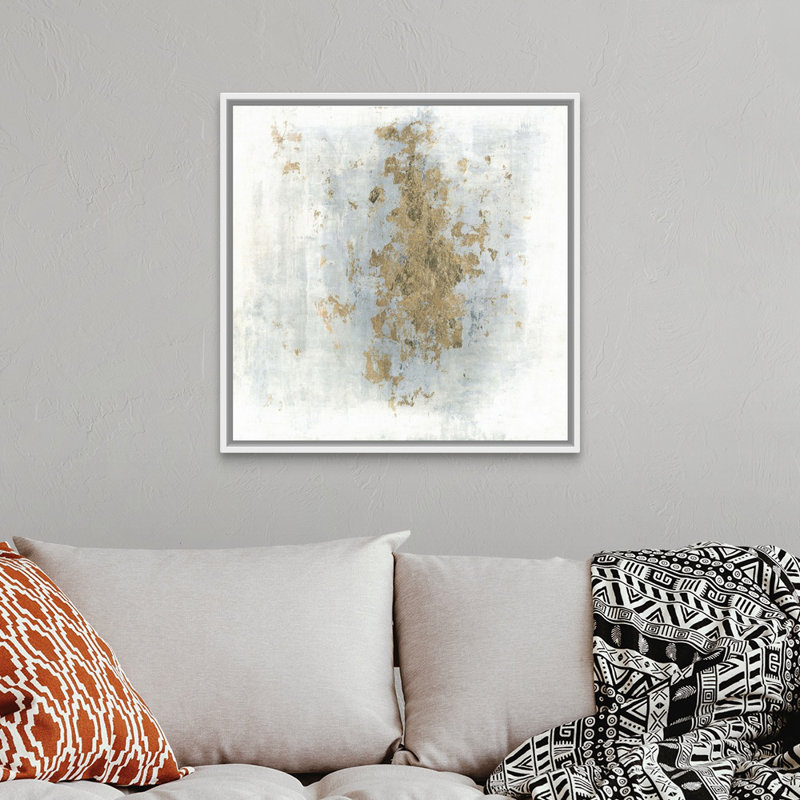 «All That Glitz I» par Joshua Schicker, reproduction sur toile, Cadre flottant blanc, H 22 po x l 22 po x P 1,75 po