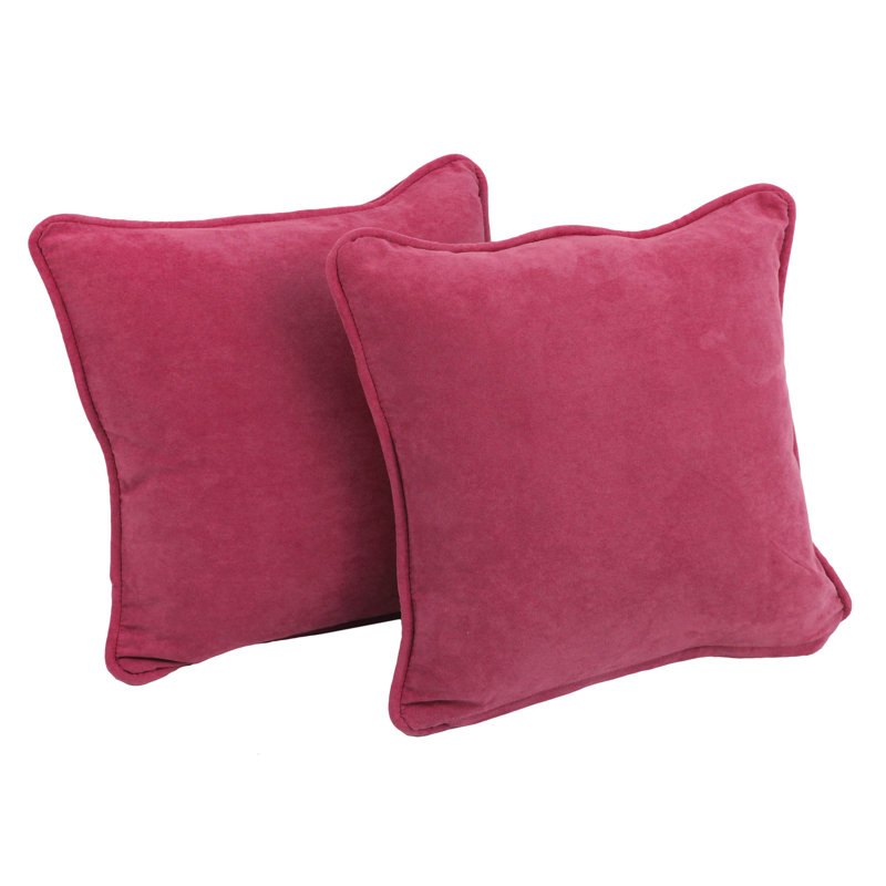  Corded Throw Pillow, Bery Berry