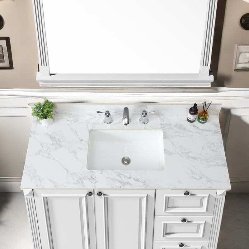 Plateau de meuble-lavabo simple 49 po avec lavabo