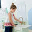 Urban Adventure Little Chef Charlotte Modern Play Kitchen, Silver Gray/Gold-643547764