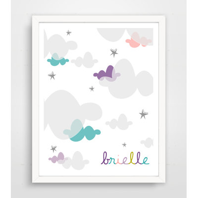 «Sweet Candy Clouds», impression sur papier encadrée