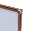 Miroir de salle de bain rectangulaire surdimensionné de 60 po x 40 po avec cadre en noyer-125568426-125568428