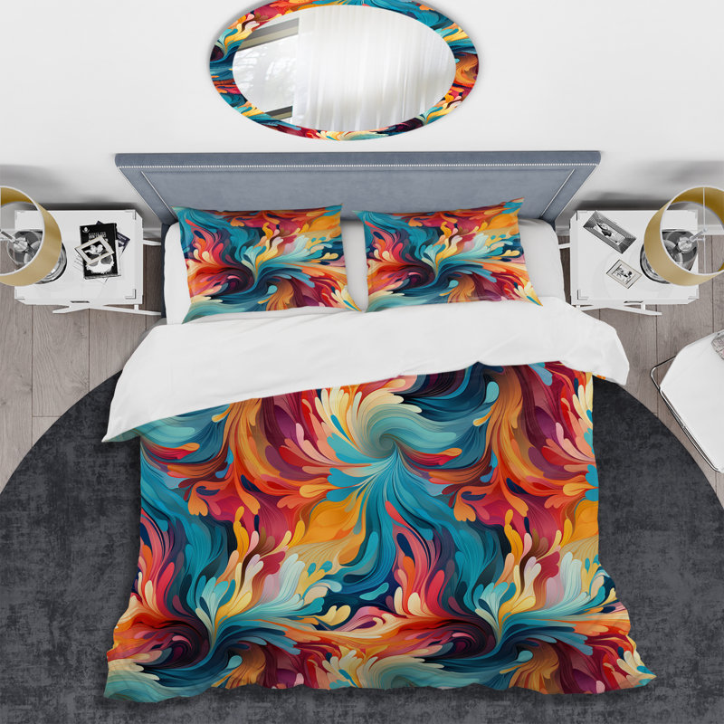 Ensemble de housse de couette Dynamic I, Housse de couette pour très grand lit et 2 très