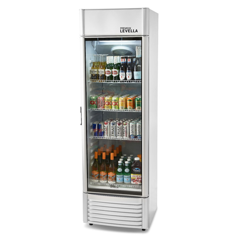 Réfrigérateur à boissons autoportant, Argent argent