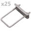 Abdurahman Dakota Fields Silver Metal Line Post for Posts