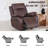 Edder 36.8'' Wide Modern Upholstered Manual Recliner Sofa-363550201