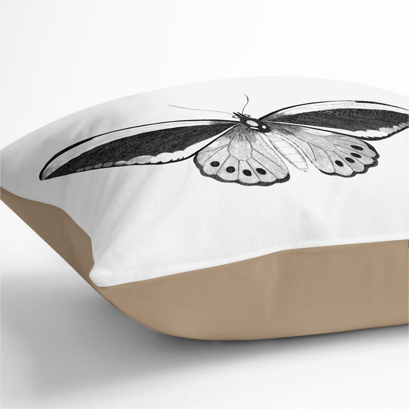 Square Throw Cushion, Stone, 40cm H x 40cm W x 15cm D