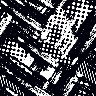 «Inglesbatch Grunge», impression sur toile tendue