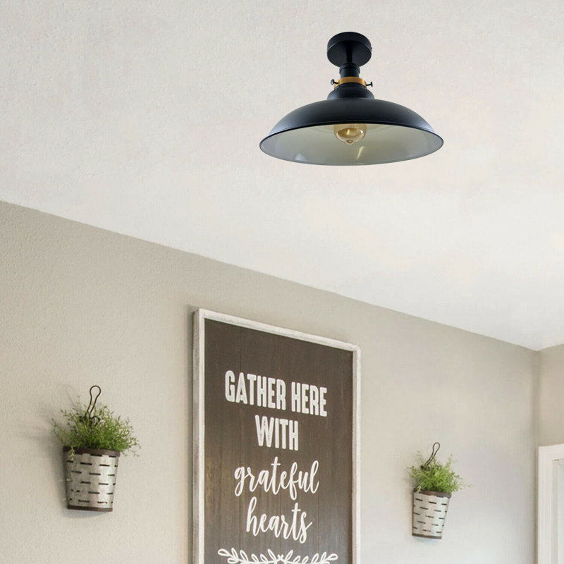Kunze Flush Mount, Black