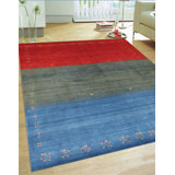 Striped Area Rug in Multi