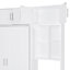 Lit escamotable mural avec bureau, armoire supérieure et tablettes de rangement, lit pliable peu encombrant-182459514-182459517