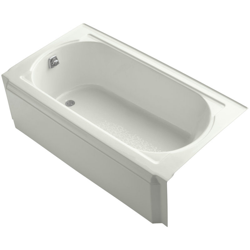 Memoirs 60" x 32" Alcove/Tile in Soaking Cast Iron Bathtub, Dune
