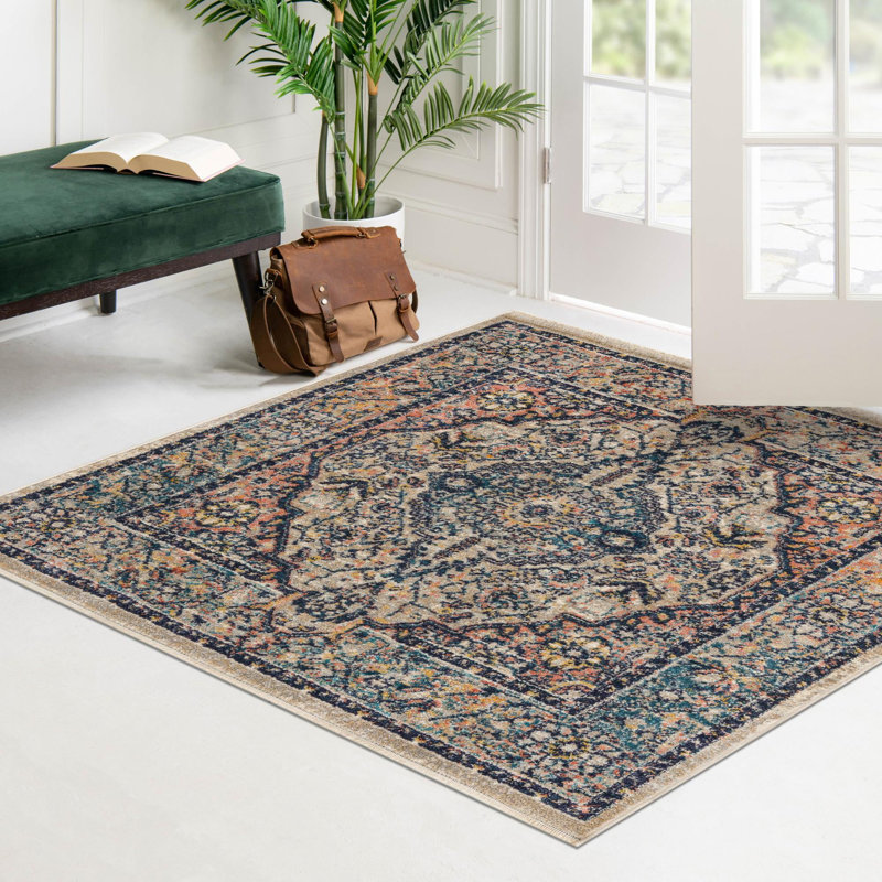 Gause Oriental Indoor Rug, Square 3'11"