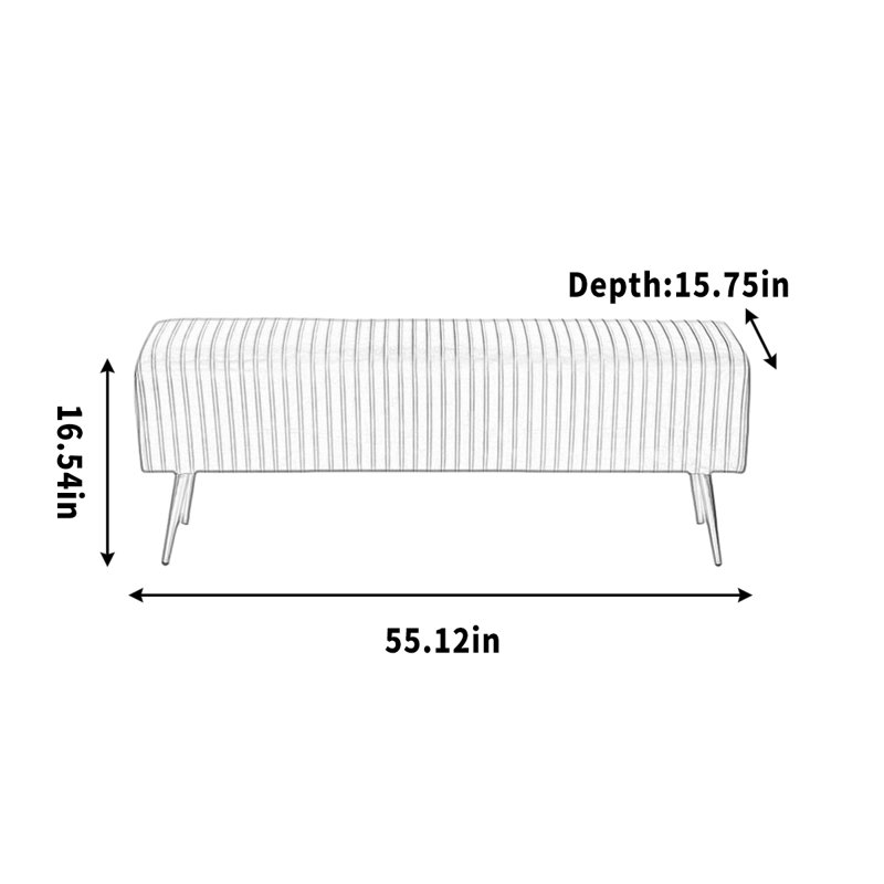 Culpepper, 16.54" H x 55.12" W x 15.75" D