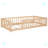 Twin Floor Platform Bed with Fence without Door-1641684356