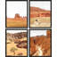 Arizona Texas Mountain Valley, reproduction encadrée de 4 pièces-90605093-90605095