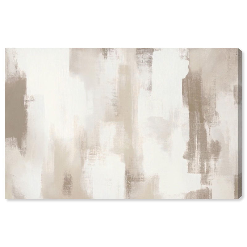 Art Remedy, toile abstraite neutre Winter Mist II, Ne s’applique pas, H 30 po x l 45 po x P 1,5 po, Toile tendue