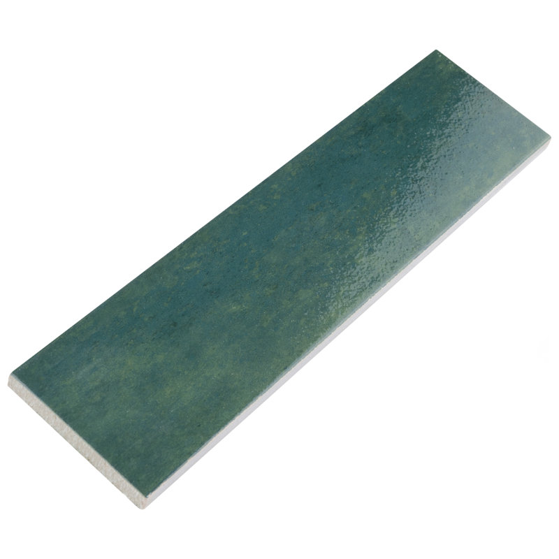 Capri 3" x 10" Porcelain Stone Look Subway Wall Floor Use Tile, Green