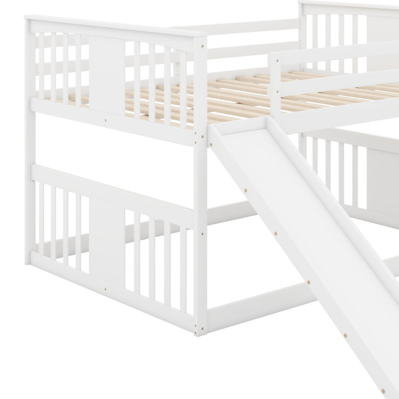 Ilidio Kids Full Over Full Bunk Bed, White