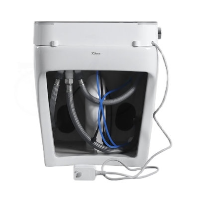 Tankless Smart Bidet Toilet with Auto Open/Close and Power-Off Flush