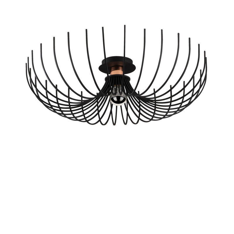 Rosilynn Geometric Chandelier, Gold/Matte Black