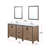 Ziva 72 in W x 22 in D Double Bath Vanity, White Top and 30 in Mirrors-1298765940-1208116289