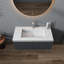 Lavabo de salle de bain rectangulaire simple 39 "avec comptoir et trou de trop-plein 39"
