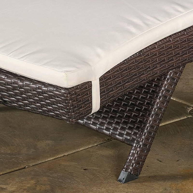 52005.00CUSH (2PCS) Salem Outdoor Chaise Lounge Cushion (Without Chaise Lounge), Beige, 2