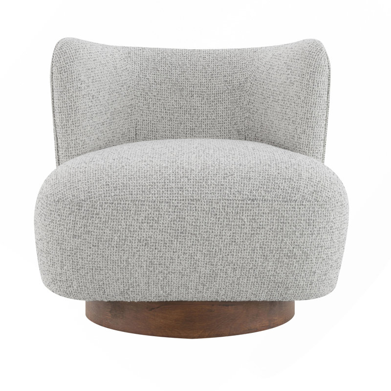 Fauteuil d'appoint en tweed gris
