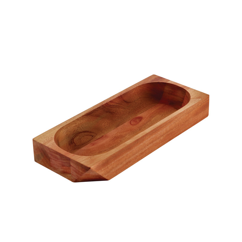 Mahogany Light Brown Snack Serving Bowl for Chips and Dip
