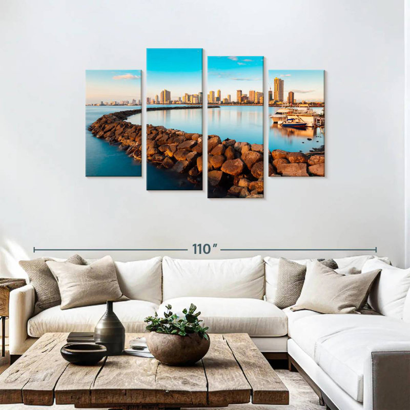 Gillard Manila Bay Golden Hour, H 48 po x l 75 po