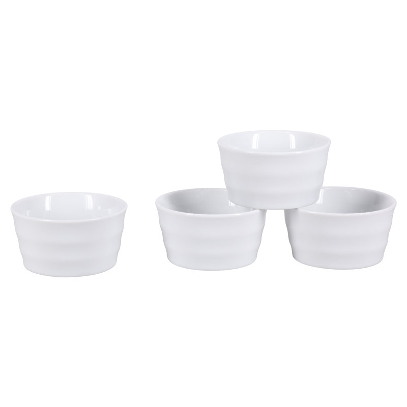 BIA Cordon Bleu Stockholm White Porcelain 3 oz Ramekins