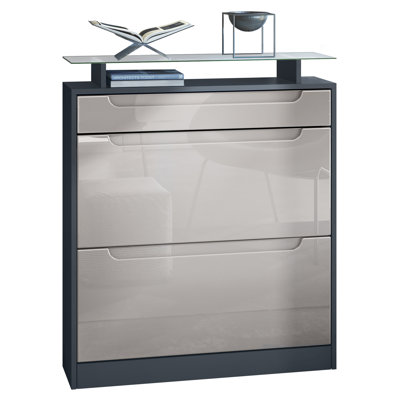 16 Pair Shoe Storage Cabinet